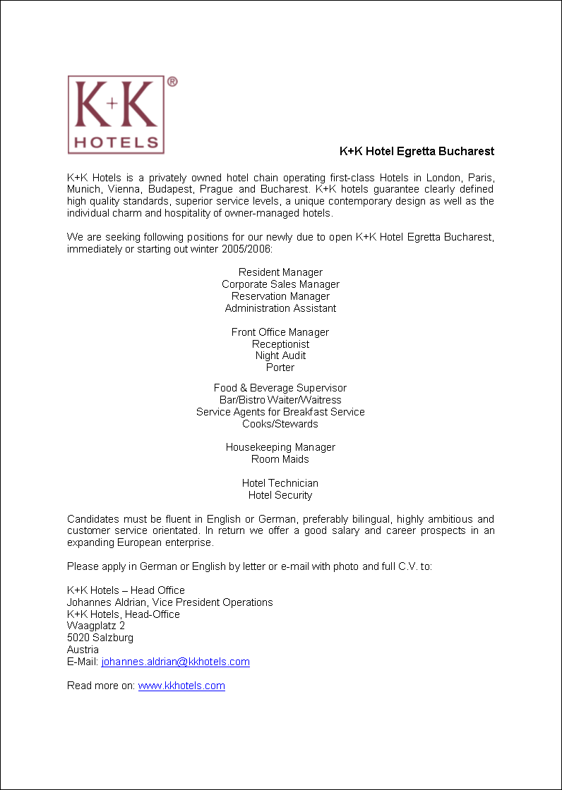 K + K Hotels