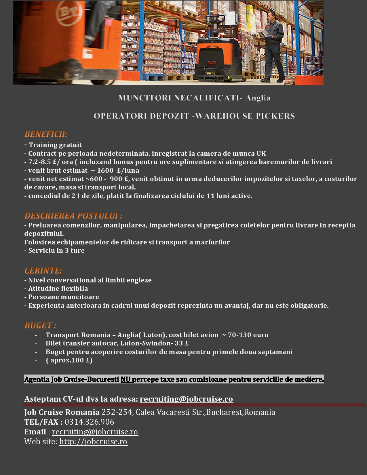 Picker Operator Cv June 2021